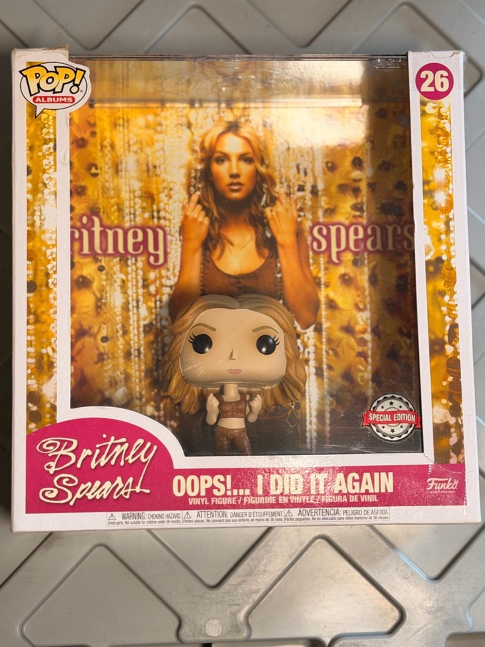 Funko Britney Spears Pop! Albums Oops... I Did It Again - Gold and Pink